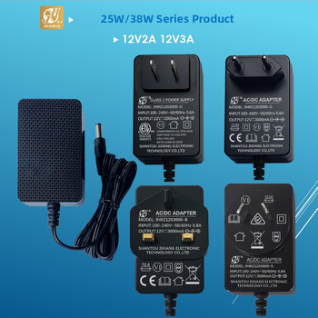 12V 1A/2A/3A сертифициран адаптер за захранване за електрически инструменти, LED осветление, Wi‑Fi рутер, ONT и сет‑топ кутия