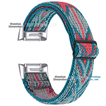 Еластична принтована регулируема каишка за Fitbit Charge6/Charge5
