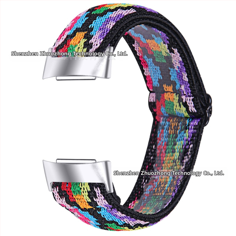 Еластична принтована регулируема каишка за Fitbit Charge6/Charge5