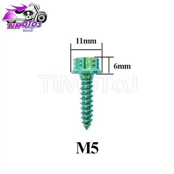 TMJ титанови сплавни самонарезни винтове за метална плоча, M5×15/20/25 мм, за модификации на мотоциклети, TC4