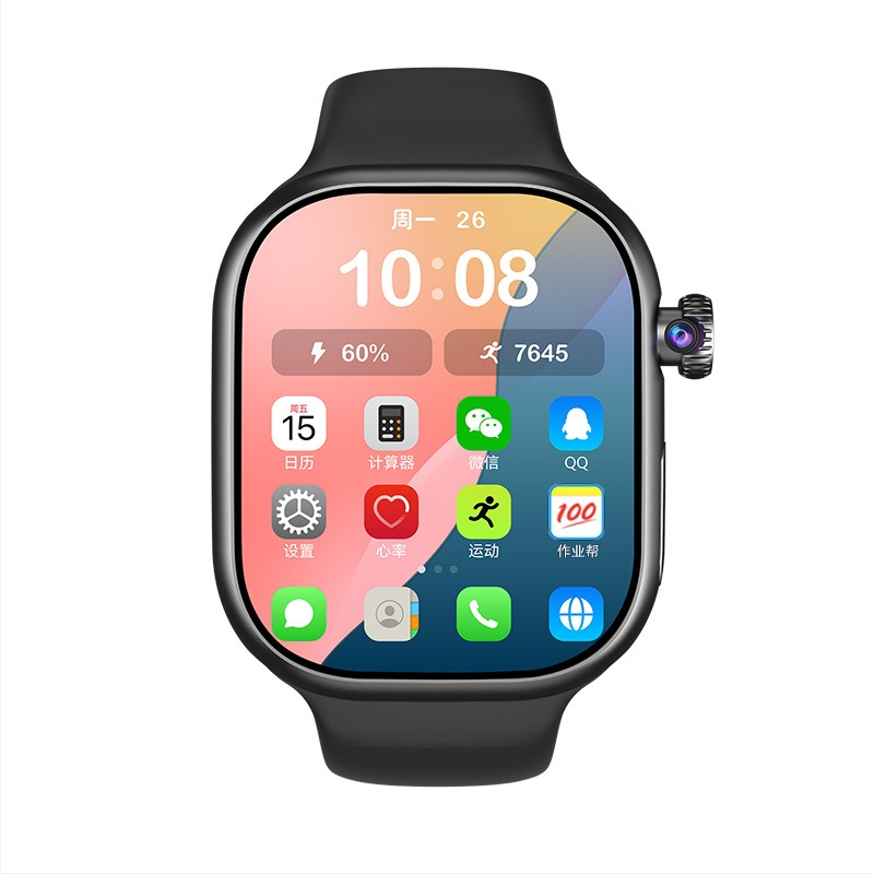 S11 Max смарт часовник със слот за карта, 2,3-инчов AMOLED дисплей, NFC, мониторинг на пулса, кислород в кръвта, следене на съня, 4G/5G свързаност