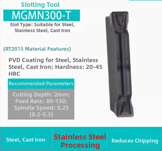 CNC вложки за канавки MGGN200/300/400, MGMN500-T/600 – прецизно шлайфани режущи инструменти