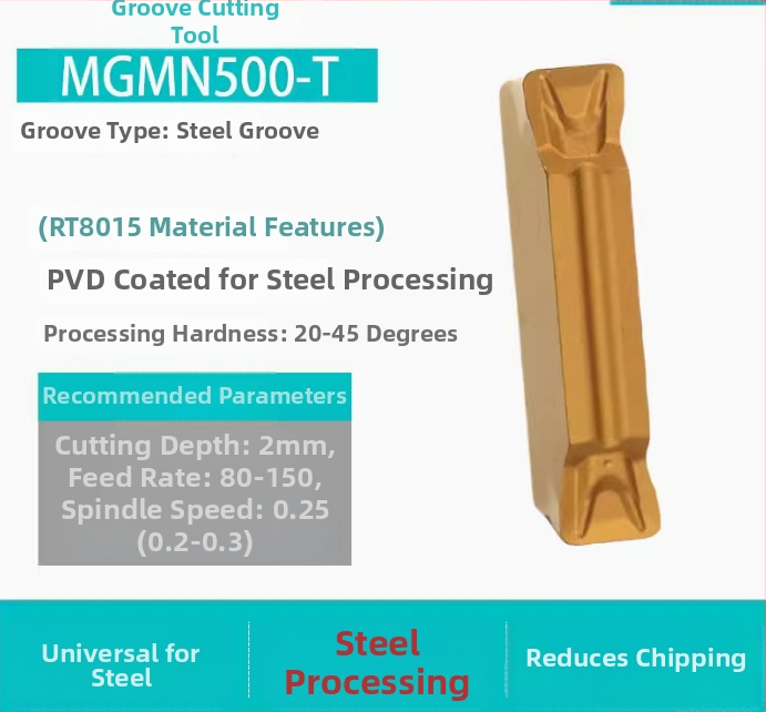 CNC вложки за канавки MGGN200/300/400, MGMN500-T/600 – прецизно шлайфани режущи инструменти