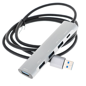 Ai Rongsheng 5-в-1 USB 3.0 хъб с 4 порта и захранване DC 5V