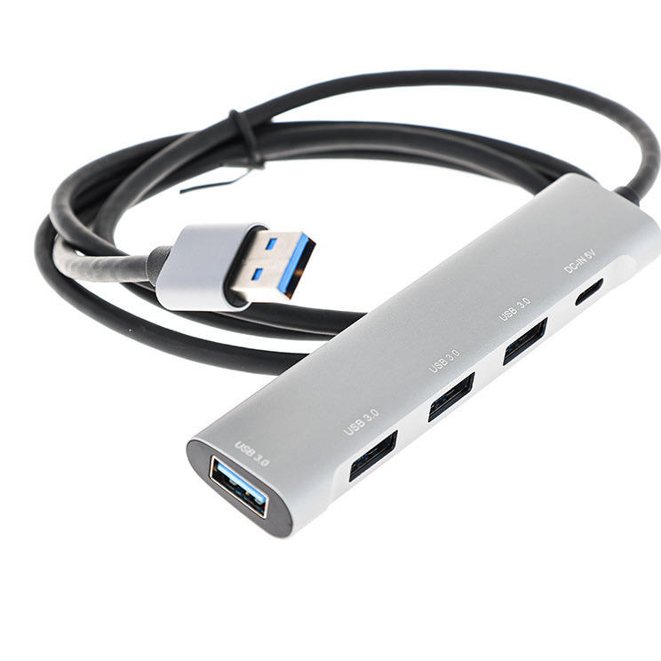 Ai Rongsheng 5-в-1 USB 3.0 хъб с 4 порта и захранване DC 5V