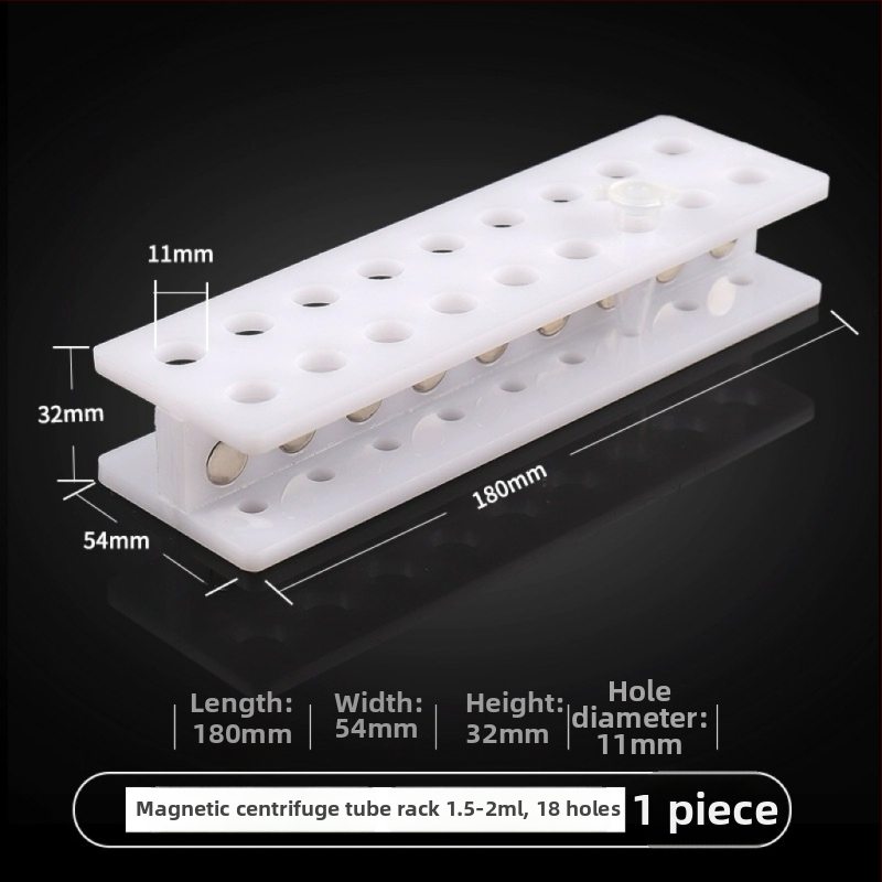 Plexisklový magnetický stojan pre centrifugačné skúmavky s objemom 0,2–50 ml, kompatibilný s 8/12/24-jamkovými platňami a biomagnetickými guľôčkami