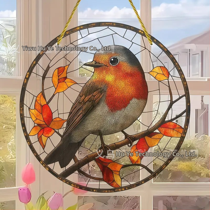 Pasăre zburătoare din acrilic, decor de perete și agățare la geam pentru interior și exterior