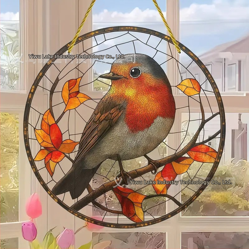Pasăre zburătoare din acrilic, decor de perete și agățare la geam pentru interior și exterior