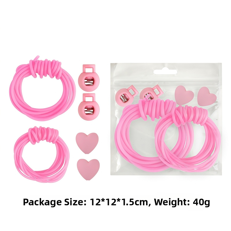 Set tuburi din silicon antiderapante pentru tricotat, unelte DIY pentru ace, opritoare pentru ace, ghid roz pentru ață