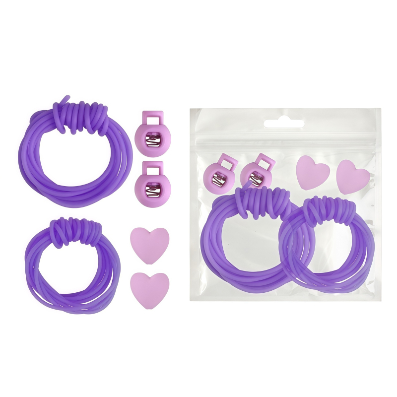 Set tuburi din silicon antiderapante pentru tricotat, unelte DIY pentru ace, opritoare pentru ace, ghid roz pentru ață