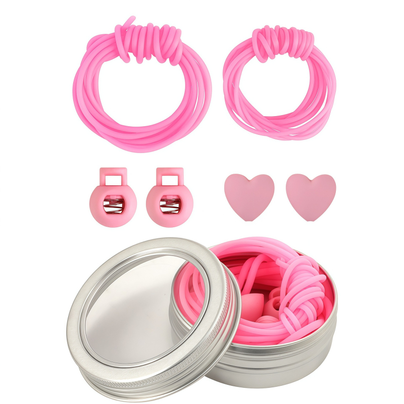 Set tuburi din silicon antiderapante pentru tricotat, unelte DIY pentru ace, opritoare pentru ace, ghid roz pentru ață