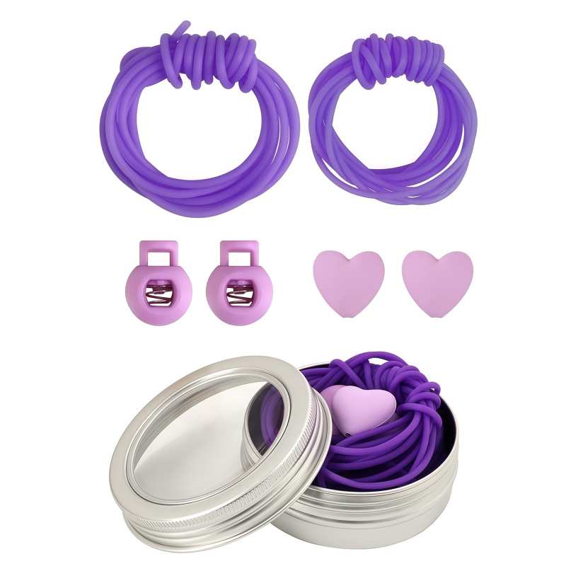 Set tuburi din silicon antiderapante pentru tricotat, unelte DIY pentru ace, opritoare pentru ace, ghid roz pentru ață