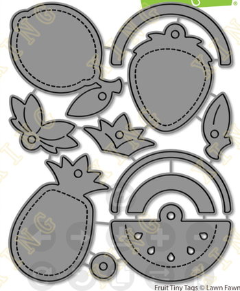 Set de tăietori pentru DIY: pahare de cocktail cu citrice și căpșune, decor cu stele, pentru embossing, scrapbooking și felicitări