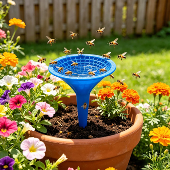 Inserție pentru apă pentru albine, imprimată 3D, în formă de floare