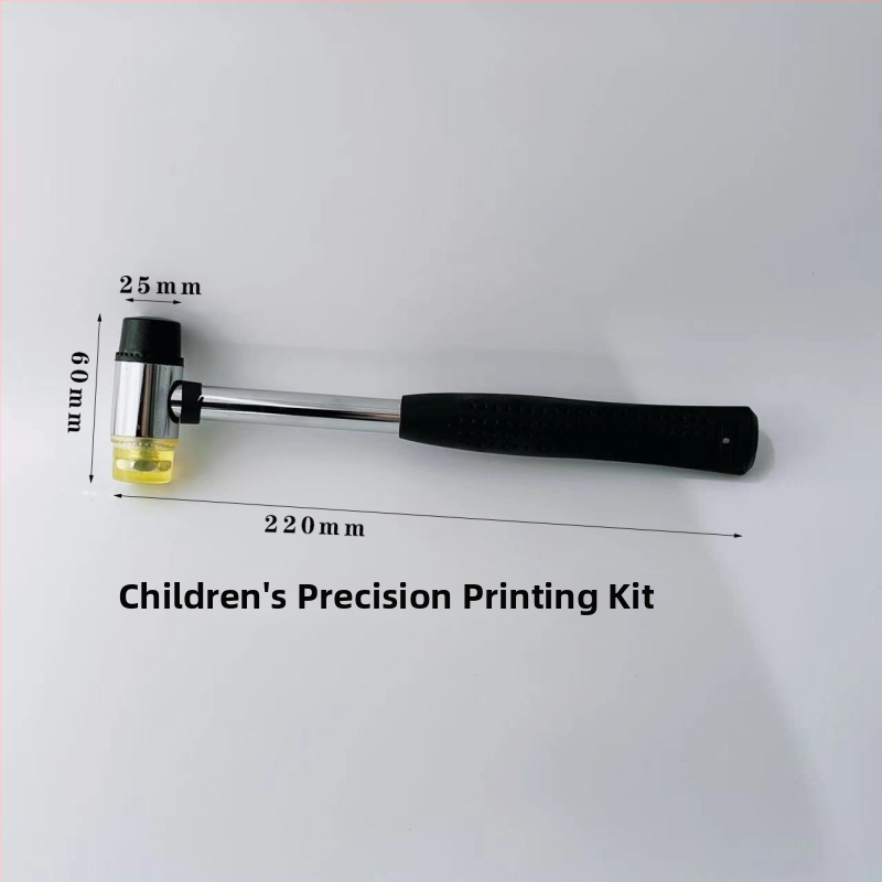 Kit de imprimare pe țesături cu frunze pentru copii — ciocan din cauciuc pentru xilogravură și trusă de instrumente DIY