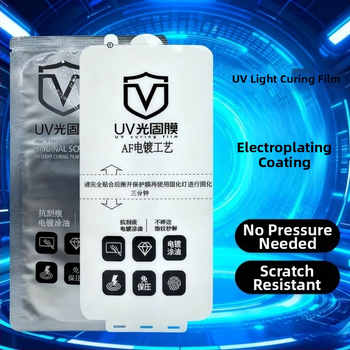 Film hidrogel UV-curabil pentru OnePlus 10 Pro și OnePlus Ace 2, finisaj electroplacat, fără lipire, protecție ecran curbat