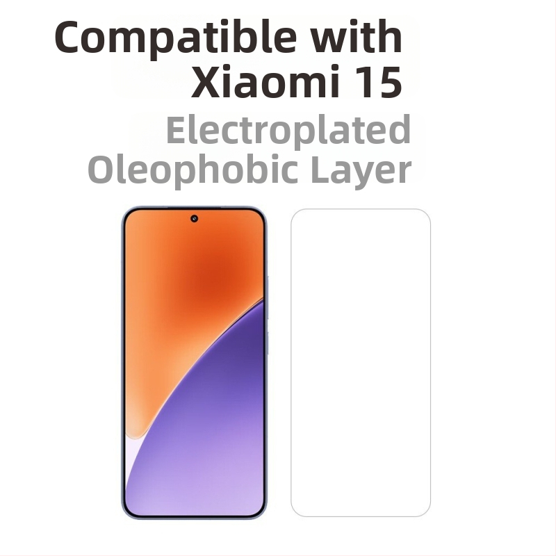 Protecție ecran Xiaomi 15 din sticlă temperată, cu deblocare prin amprentă ultrasonică, antiamprentă, fără pori