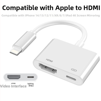 Adaptor Lightning la HDMI pentru iPhone – stație docking pentru audio și video digitale