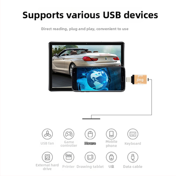 Jinghua adaptor Type-C OTG pentru telefon mobil — convertor USB-C la USB pentru unități USB externe