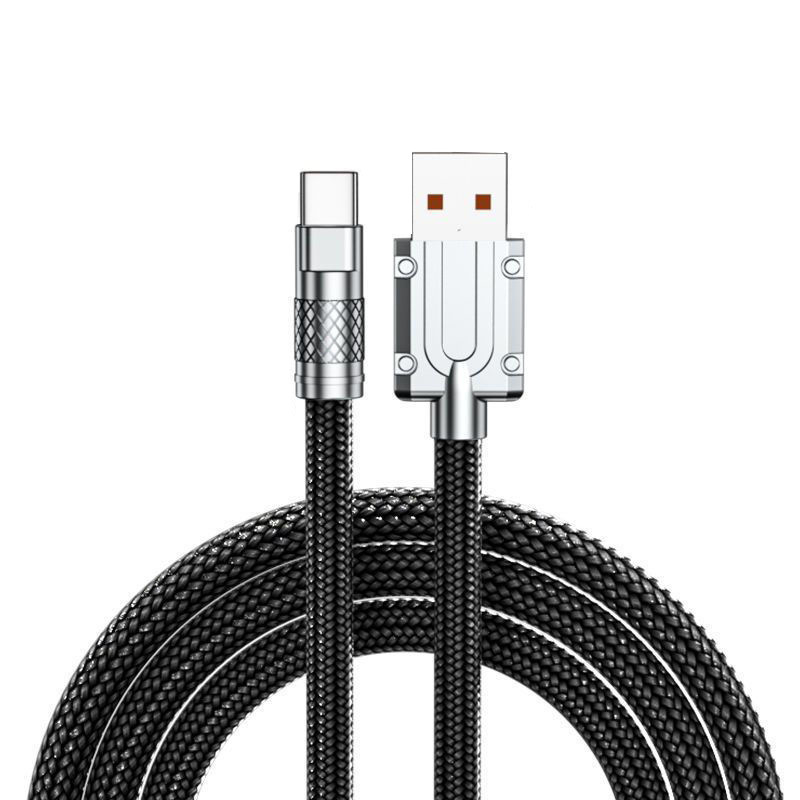 Cablu USB-C împletit pentru încărcare rapidă de 120W și transfer de date, compatibil cu Huawei, VIVO, Honor, Xiaomi și OPPO