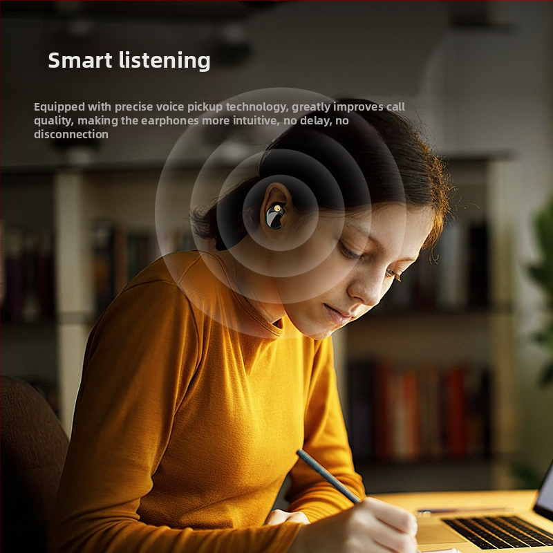 YYK-590 Căști Bluetooth True Wireless, Design semi-in-ear, TWS, Reducere zgomot pentru apeluri, Latență scăzută pentru jocuri, IPX7
