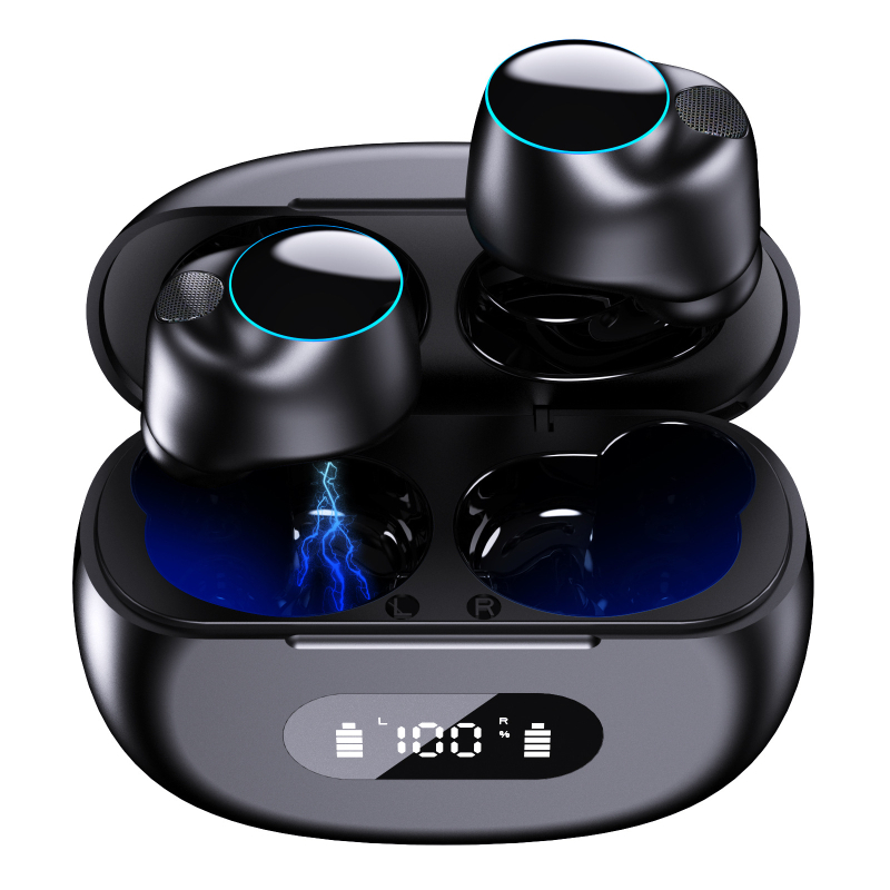 YYK-590 Căști Bluetooth True Wireless, Design semi-in-ear, TWS, Reducere zgomot pentru apeluri, Latență scăzută pentru jocuri, IPX7