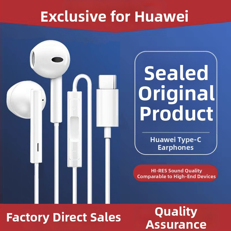 Căști Huawei originale cu fir Type-C pentru P40, Mate40 Pro, Nova 7/8, in-ear