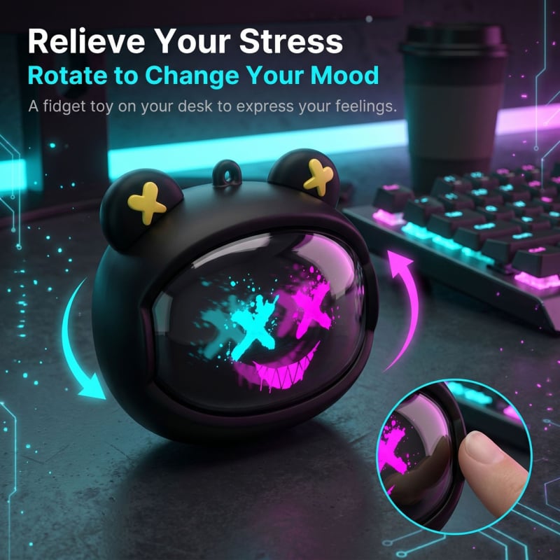 Rotating Face-Changing Căști Bluetooth in-ear 2026, baterie ultra-lungă, pentru gaming, stil național în tendințe