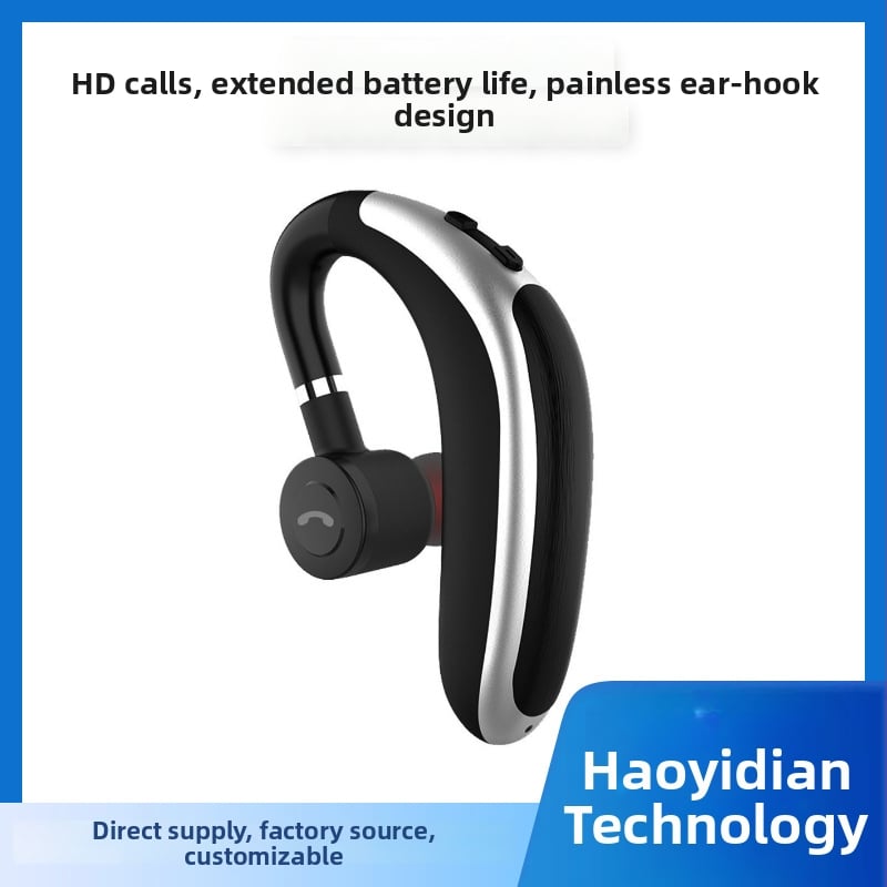 K20 căști Bluetooth cu durată a bateriei ultra-lungă, design cu agrafă pentru ureche, ideale pentru sport și condus, portabile, în standby, wireless 5.0, nu in-ear