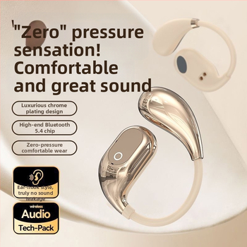 Căști Bluetooth True Wireless cu agățătoare pentru ureche, design deschis, reglabile, model sport, autonomie până la 8 ore