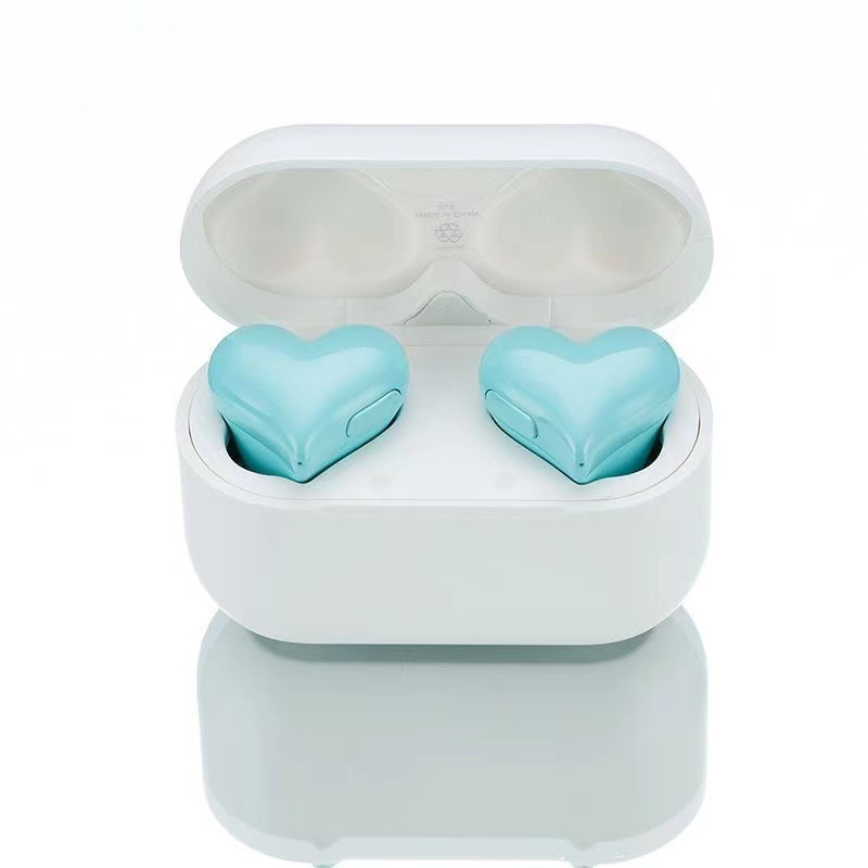 Căști wireless în formă de inimă, in-ear pentru sport, cu anulare a zgomotului, IPX4, Bluetooth 5.3, până la 8 ore autonomie