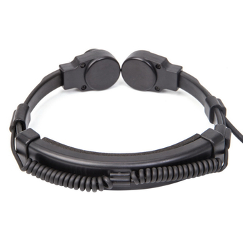 Căști tactice pentru walkie-talkie, cu control telescopic al gâtului de 7,1 mm, cu conector K U94 PTT, compatibile cu Baofeng UV-5R 888