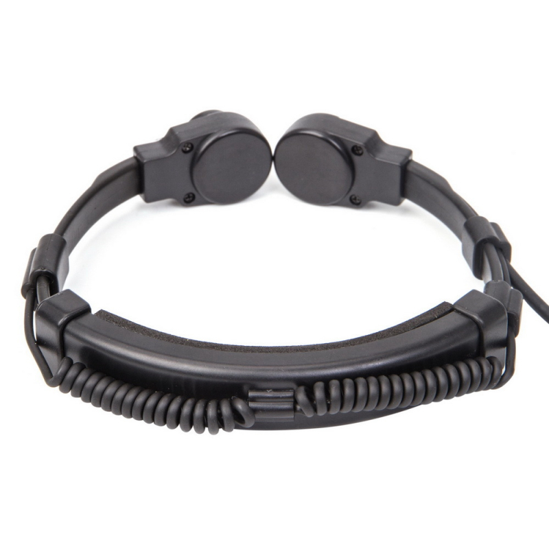 Căști tactice pentru walkie-talkie, cu control telescopic al gâtului de 7,1 mm, cu conector K U94 PTT, compatibile cu Baofeng UV-5R 888