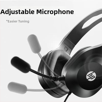 DHH-1601 Căști cu fir pentru PC, over-ear, cu microfon, 3,5 mm conexiune duală