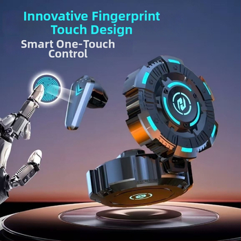 Căști Bluetooth wireless pentru gaming Pro18, latență redusă, anulare zgomot și design elegant