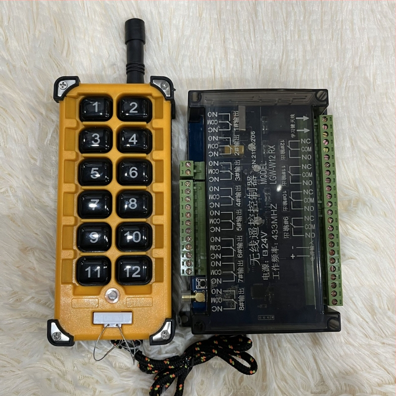 LGW-W10RX întrerupător wireless cu blocare și oprire de urgență, ieșire multi-canală pentru panou de distribuție, controler industrial