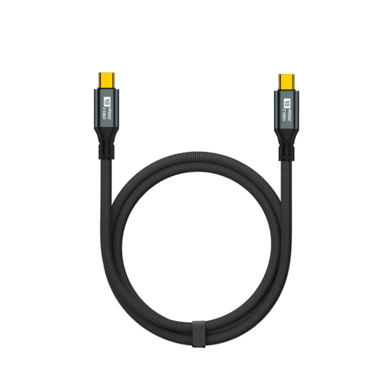 Cablul dual Type-C pentru date, încărcare rapidă de 100W, proiecție ecran 8K HD, pentru telefoane și tablete, transfer de date la viteză mare