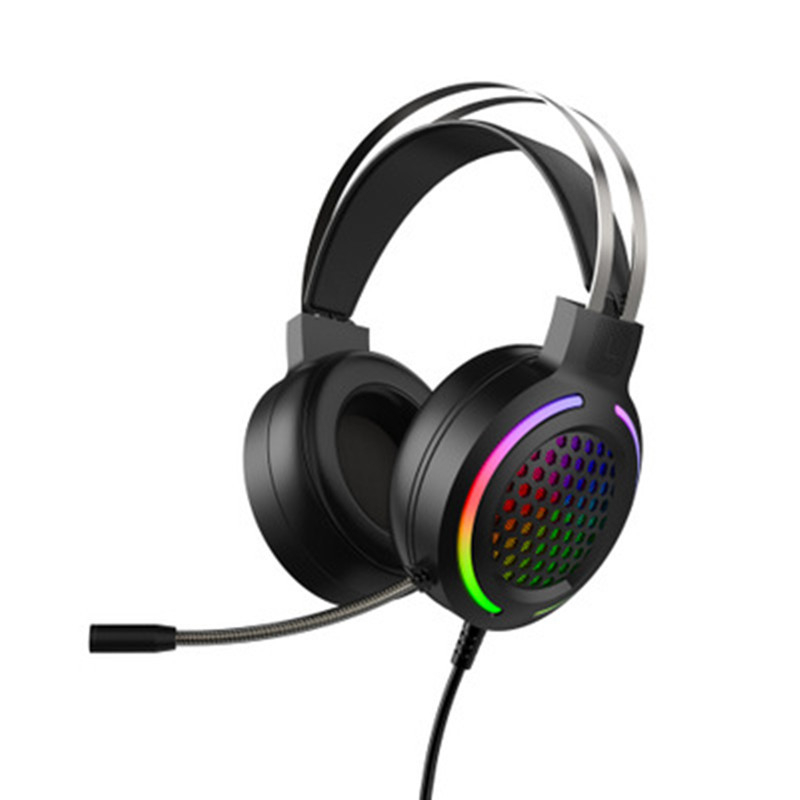 Căști de gaming USB RGB cu microfon, sunet surround 7.1, cablate