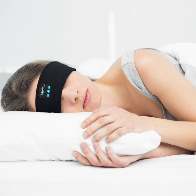 Căști cu bandă de cap Bluetooth pentru somn, stereo wireless, Bluetooth 5.3, reducere zgomot, autonomie peste 8 ore