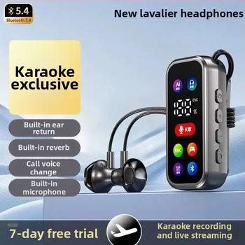 2026 Căști Bluetooth clip-on, în-ear, anulare zgomot, pentru sport și karaoke, slot pentru card, stereo dual