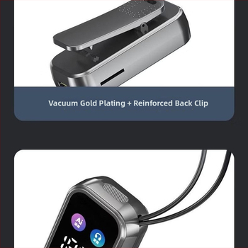 2026 Căști Bluetooth clip-on, în-ear, anulare zgomot, pentru sport și karaoke, slot pentru card, stereo dual