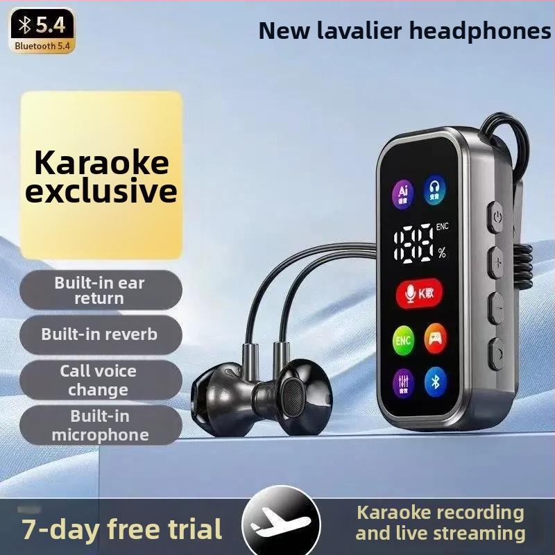 2026 Căști Bluetooth clip-on, în-ear, anulare zgomot, pentru sport și karaoke, slot pentru card, stereo dual