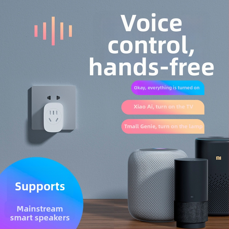 Inteligentná Wi-Fi zásuvka Tuya s diaľkovým ovládaním, hlasové ovládanie, 10 A, časovač, úspora energie