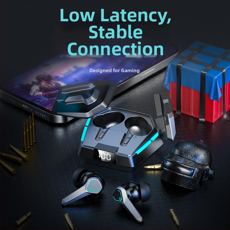 JX10 căști Bluetooth fără fir pentru gaming – model privat, latență redusă, stereo in-ear, baterie cu durată lungă