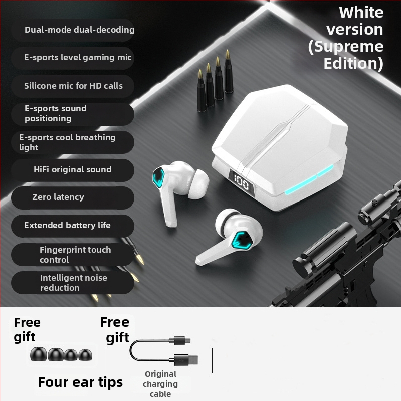 JX10 căști Bluetooth fără fir pentru gaming – model privat, latență redusă, stereo in-ear, baterie cu durată lungă