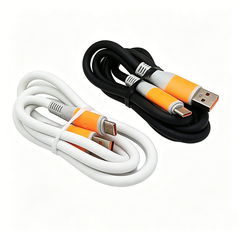 Cablu universal de încărcare cu diametrul conductorului 5,5 mm, conectori Type-C, Lightning și Micro USB – încărcare rapidă, lungime 1–2 m
