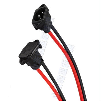 Port de încărcare cu trei găuri, capac, baterie Li baterie impermeabilă cu cabluri roșii și negre