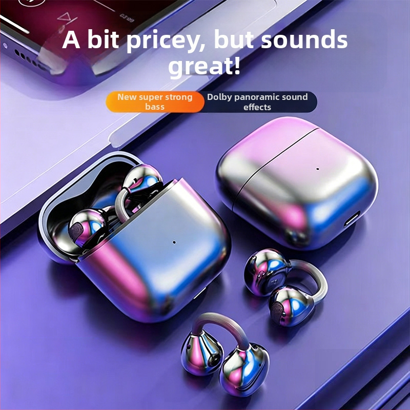 Căști Bluetooth cu conducere osoasă pentru Huawei 2026, sport, stil clip-on, autonomie lungă a bateriei
