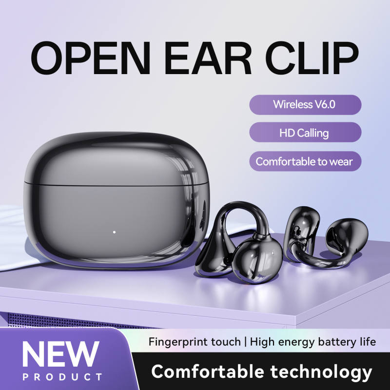 Căști in-ear clip-on M159, Bluetooth, sunet de înaltă calitate, latență redusă, durată lungă a bateriei