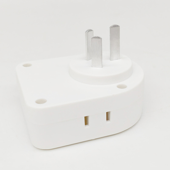 Adaptor de alimentare alb, cu întrerupător cu contacte argintii, 4 poziții și 11 prize, indicator roșu, 10A, adaptor multipriză de la o priză la mai multe prize